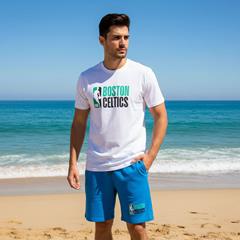 تیشرت و شلوارک مردانه Boston_Blue مدل 3173