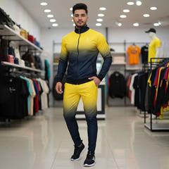 سوئیشرت و شلوار مردانه Ace_yellow مدل 3411