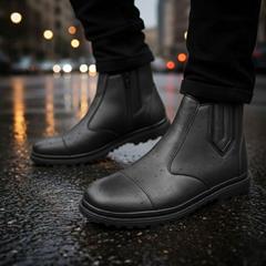 بوت مردانه Rubber_Black مدل 3771