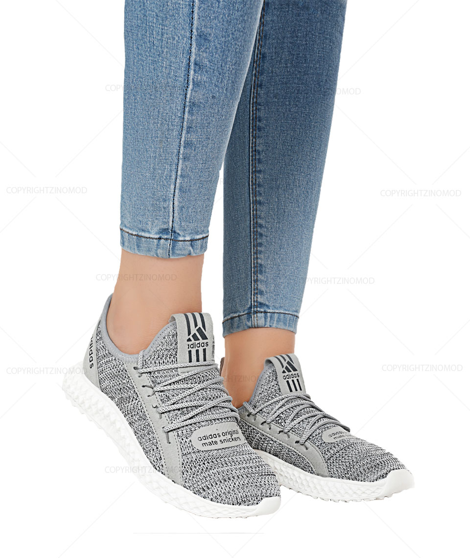 کفش ورزشی طرح adidas مدل 1044_رنگ طوسی