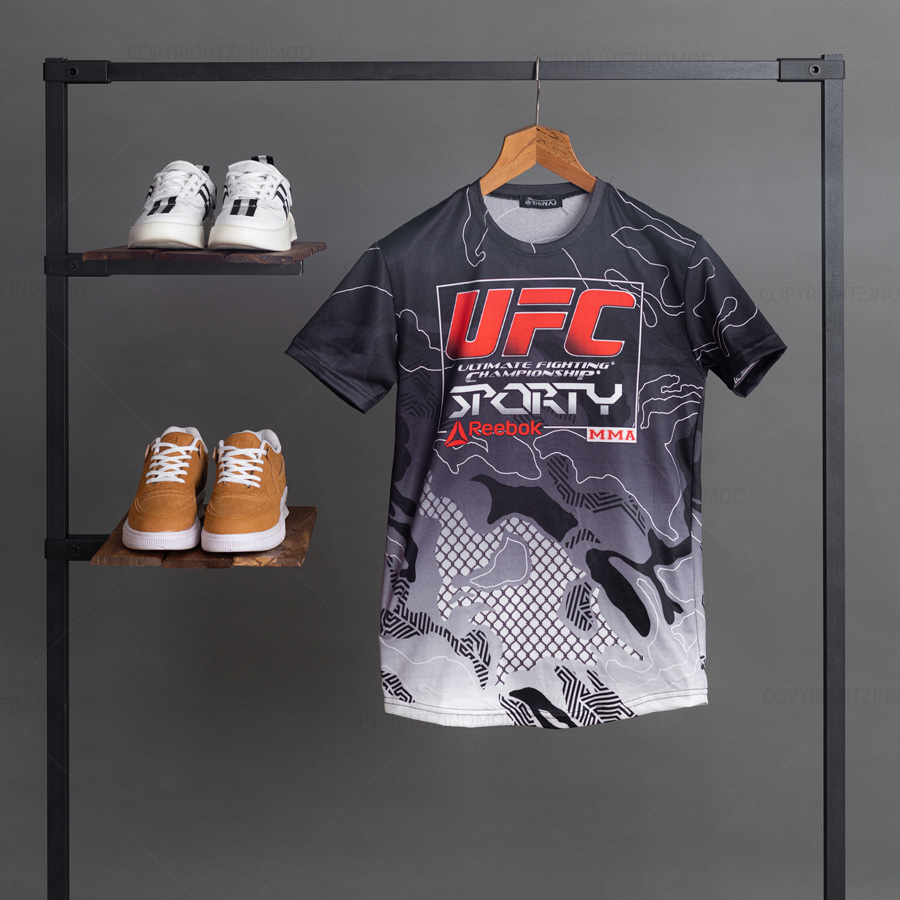 تیشرت مردانه UFC مدل 1290_رنگ مشکی