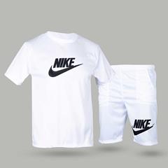 ست تیشرت و شلوارک مردانه WHITE NIKE مدل 1901