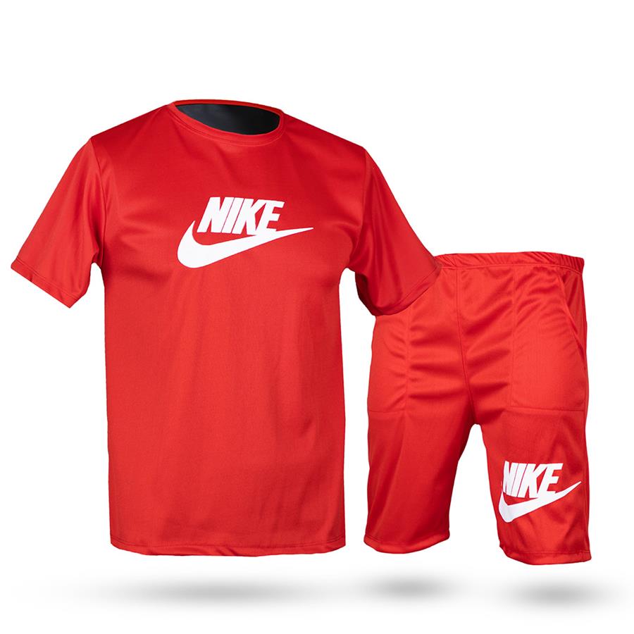 ست تیشرت و شلوارک مردانه RED NIKE مدل 1902