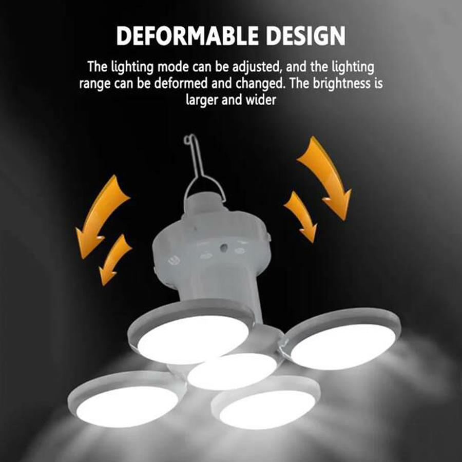 لامپ شارژی توپی Football-Ufo-Lamp مدل 2558_رنگ سفید