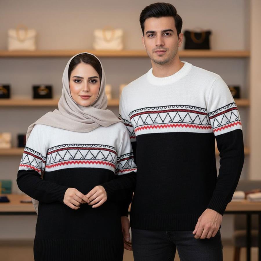 ست بافت Javi مدل 3233_رنگ سفید