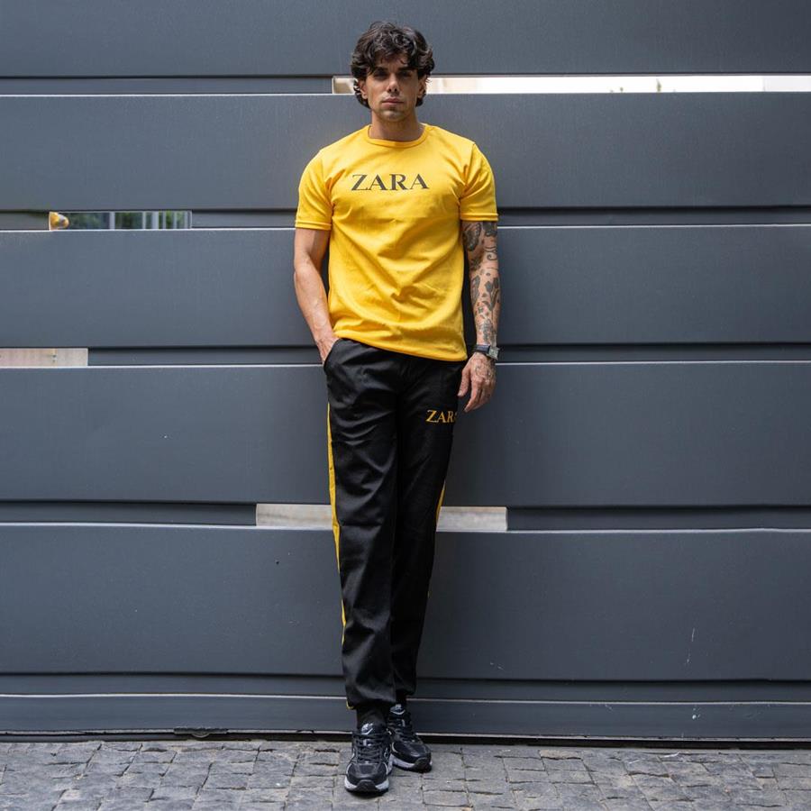 تیشرت و شلوار Zara_Yellow مدل 3601_رنگ زرد