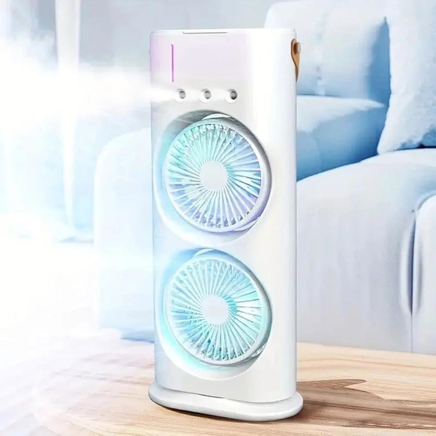 پنکه مه پاش Double_Fan مدل 3633_رنگ سفید