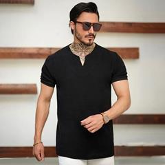 تیشرت مردانه یقه کوبا BB مدل 3650