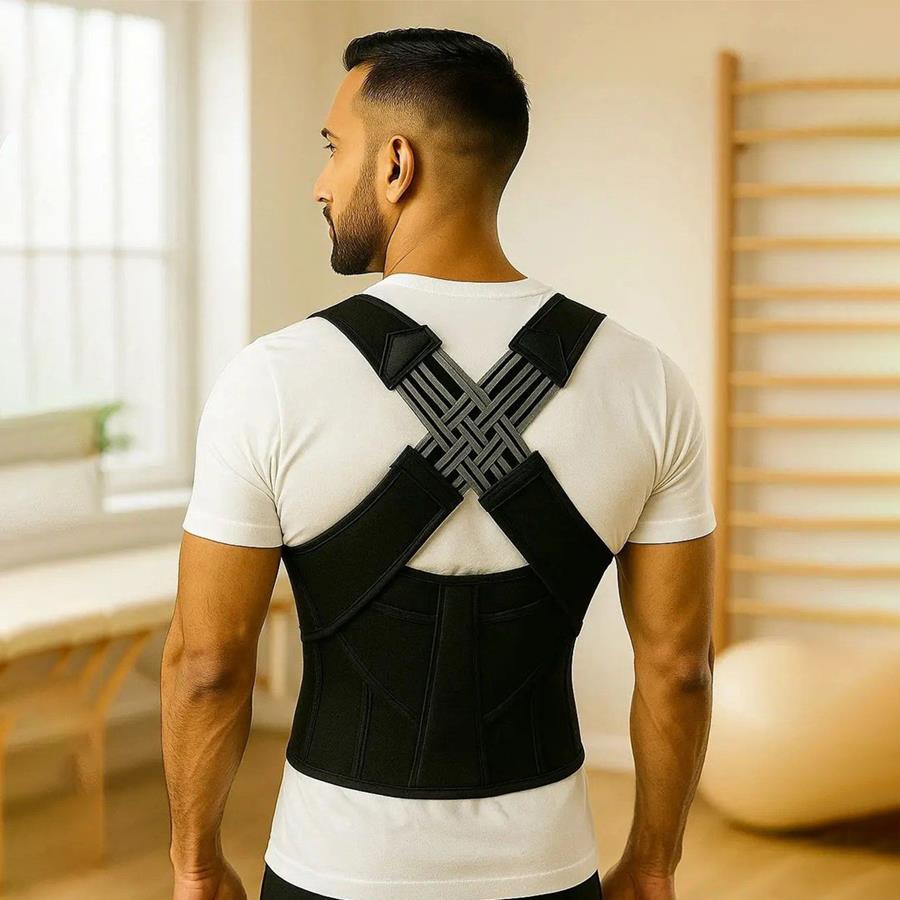 قوزبند طبی ضربدری YIMYZ مدل 3684_رنگ مشکی