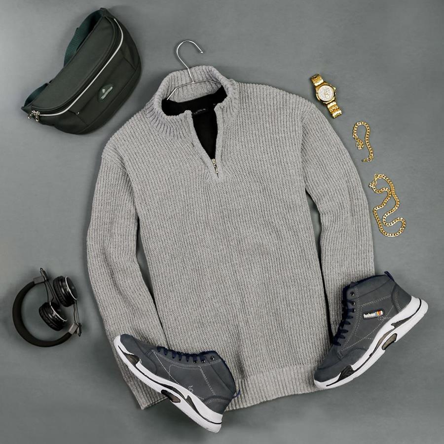 بافت مردانه Ringi_Grey مدل 3693