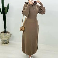 پیراهن بافت Maxi_Nescafe مدل 3800