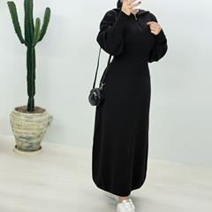پیراهن بافت Maxi_Black مدل 3801