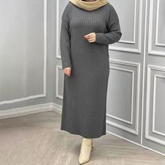 بافت کفتان زنانه Pransa_Charcoal مدل 3827