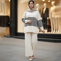 ست بلوز و شلوار بافت زنانه Benita_C مدل 3852