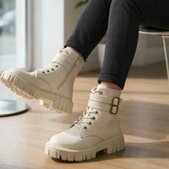 بوت زنانه Dorsa_Cream مدل 3870